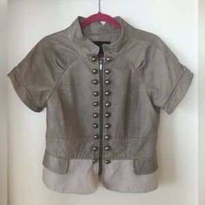 BCBG MAX AZRIA women amazing leather jacket SZ M